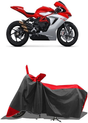 SUGASHRI Waterproof Two Wheeler Cover for MV Agusta(F3, Red, Black)