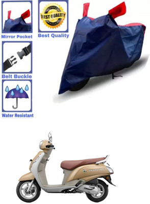 RONISH Waterproof Two Wheeler Cover for Suzuki(New Access 125, Blue, Red)