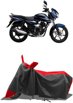 SUGASHRI Waterproof Two Wheeler Cover for Bajaj(Discover 135, Red, Black)