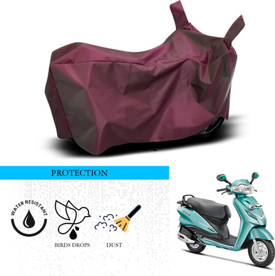 ANTHUB Waterproof Two Wheeler Cover for Hero(Duet, Maroon)