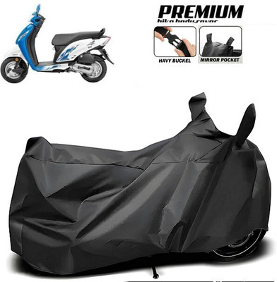 SK AUTO Waterproof Two Wheeler Cover for Honda(Activa i, Black)