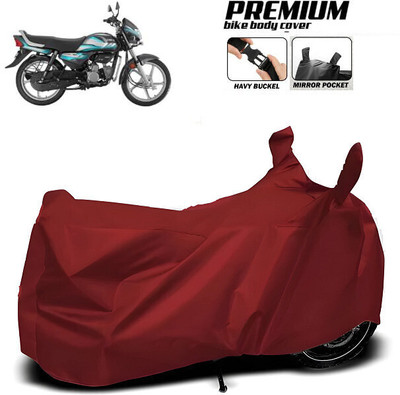 SK AUTO Waterproof Two Wheeler Cover for Hero, Honda, Bajaj, TVS, Suzuki(Maroon)