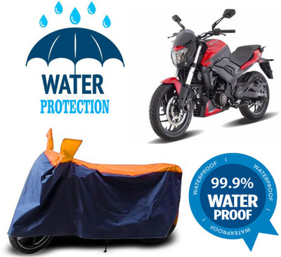 Mdstar Waterproof Two Wheeler Cover for Bajaj(Dominar 400, Multicolor)