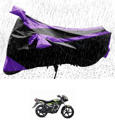 RONISH Waterproof Two Wheeler Cover for TVS(Star Euro, Purple, Black)