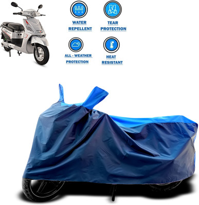CODOKI Two Wheeler Cover for Hero(Electric NYX e5, Blue)