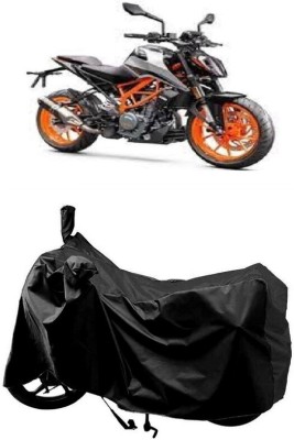 SUGASHRI Waterproof Two Wheeler Cover for KTM(390 Duke BS6, Black)