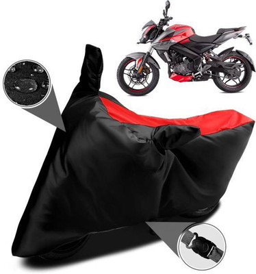 smwzxyu Waterproof Two Wheeler Cover for Bajaj(Pulsar NS125, Black, Red)