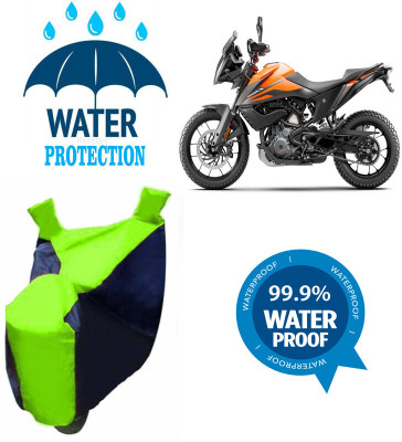 Mdstar Waterproof Two Wheeler Cover for KTM(390 Adventure BS6, Multicolor)