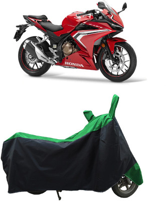 Coxtor Waterproof Two Wheeler Cover for Honda(CBR500R, Green)