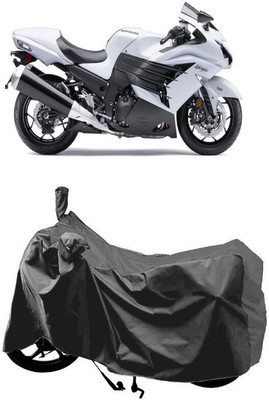 SUGASHRI Waterproof Two Wheeler Cover for Kawasaki(Ninja ZX 14R BS6, Grey)