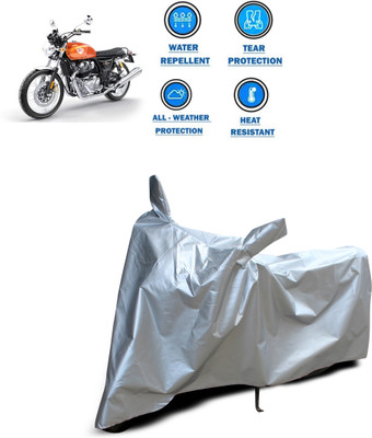 PAGORA Two Wheeler Cover for Royal Enfield(Interceptor 650, Silver)