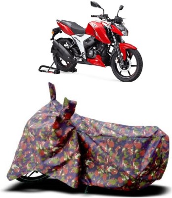 SUGASHRI Waterproof Two Wheeler Cover for TVS(Apache RTR 160, Multicolor)