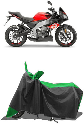 SUGASHRI Waterproof Two Wheeler Cover for Aprilia(Tuono 150 BS6, Green, Black)