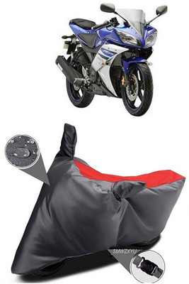 smwzxyu Waterproof Two Wheeler Cover for Yamaha(Red, Black)