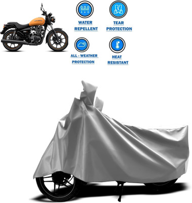 CODOKI Two Wheeler Cover for Royal Enfield(Thunderbird 500, Silver)