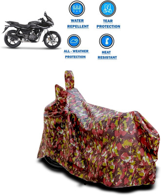 PAGORA Two Wheeler Cover for Bajaj(Pulsar 220 DTS-i, Red)
