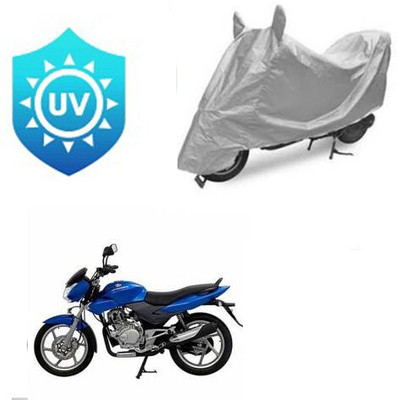 SK AUTO Waterproof Two Wheeler Cover for Bajaj(DTS-i, Silver)