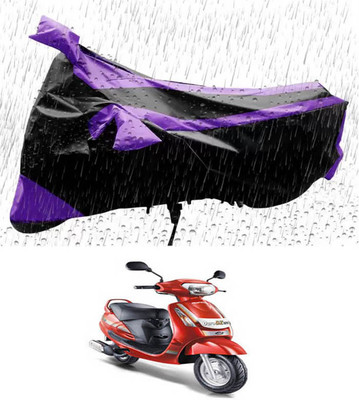 RONISH Waterproof Two Wheeler Cover for Mahindra(Duro DZ, Purple, Black)