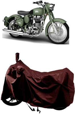 SUGASHRI Waterproof Two Wheeler Cover for Royal Enfield(Beat, Maroon)