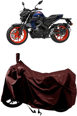 SUGASHRI Waterproof Two Wheeler Cover for Yamaha(MT-15, Maroon)