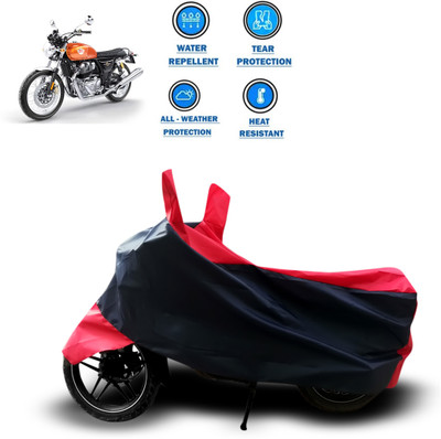CODOKI Two Wheeler Cover for Royal Enfield(Interceptor 650, Red)