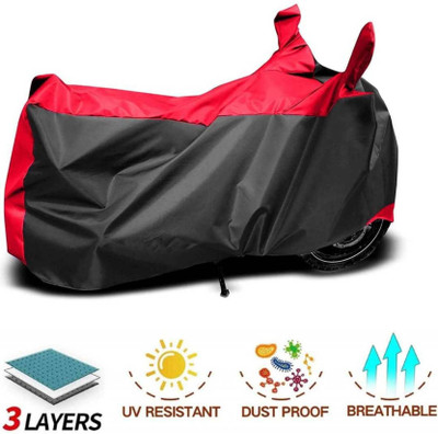 SK AUTO Two Wheeler Cover for JAWA(42 BS6, Red, Black)