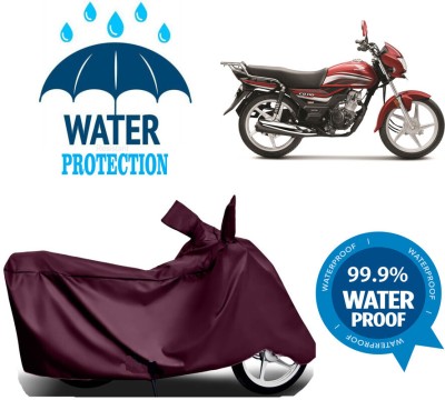 Mdstar Waterproof Two Wheeler Cover for Honda(CD 100 SS, Maroon)