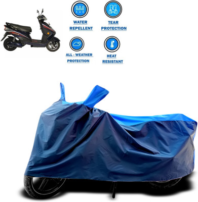 CODOKI Two Wheeler Cover for Okinawa(Ridge, Blue)