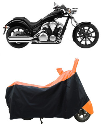 Coxtor Waterproof Two Wheeler Cover for Honda(VT 1300CX, Orange)