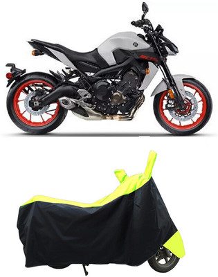 Coxtor Waterproof Two Wheeler Cover for Yamaha(MT 09 BS6, Yellow)