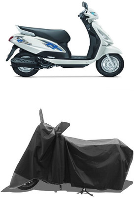 SUGASHRI Waterproof Two Wheeler Cover for Suzuki(Swish 125, Grey, Black)