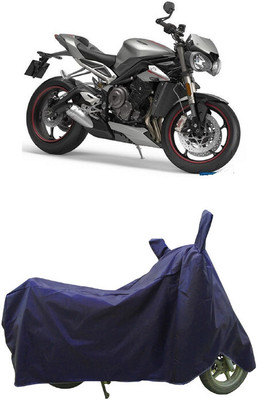 Coxtor Waterproof Two Wheeler Cover for Triumph(Street Triple RS BS6, Blue)
