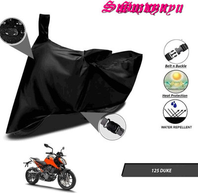 SK AUTO Waterproof Two Wheeler Cover for KTM(125 Duke, Black)