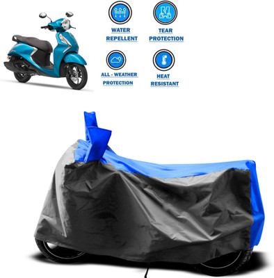 PAGORA Two Wheeler Cover for Yamaha(Fascino 125 FI, Grey)