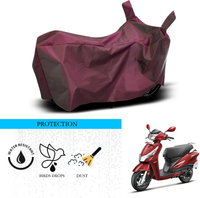 SnehaSales Waterproof Two Wheeler Cover for Hero(Duet 125CC, Maroon)