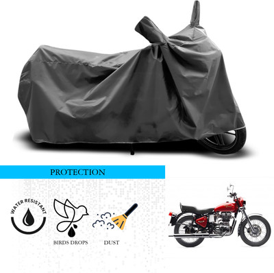 SnehaSales Waterproof Two Wheeler Cover for Royal Enfield(Bullet Electra Twinspark, Grey)