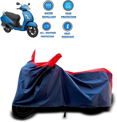 PAGORA Two Wheeler Cover for TVS(Jupiter classic, Red)