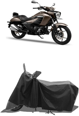 SUGASHRI Waterproof Two Wheeler Cover for Suzuki(Intruder, Grey, Black)