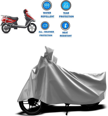 CODOKI Two Wheeler Cover for Hero(Electric Flash, Silver)