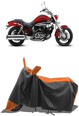 SUGASHRI Waterproof Two Wheeler Cover for Hyosung(Aquila Pro 650, Orange, Black)