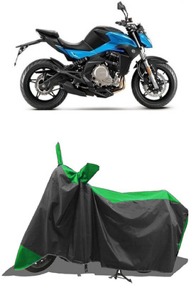 SUGASHRI Waterproof Two Wheeler Cover for CFMoto(650 NK, Green, Black)
