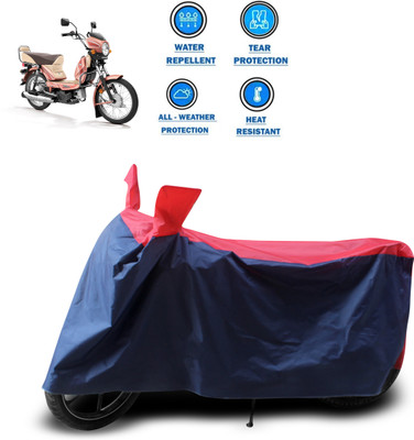 PAGORA Two Wheeler Cover for TVS(XL 100, Red)