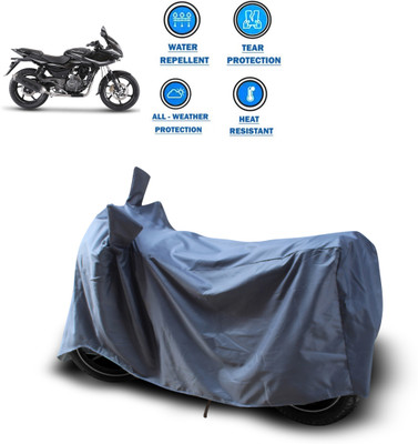 CODOKI Waterproof Two Wheeler Cover for Bajaj(Pulsar 220 DTS-i, Grey)