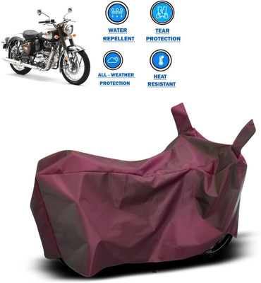 CODOKI Waterproof Two Wheeler Cover for Royal Enfield(Standard 350, Maroon)