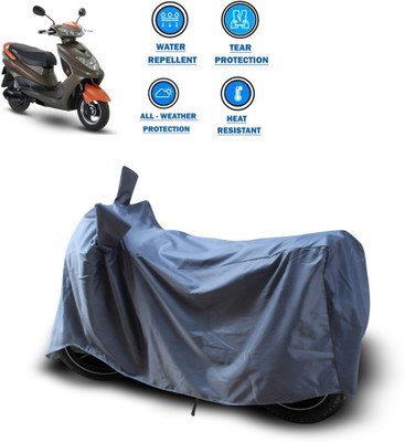 CODOKI Waterproof Two Wheeler Cover for Okinawa(Ridge Plus, Grey)