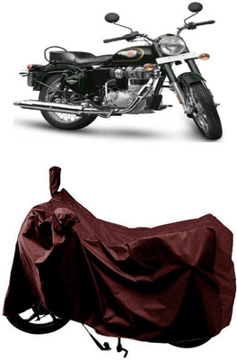 SUGASHRI Waterproof Two Wheeler Cover for Royal Enfield(Standardv BS6, Maroon)