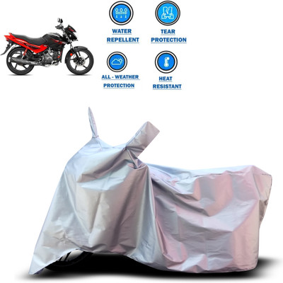 PAGORA Two Wheeler Cover for Hero(Glamour Programmed FI, Silver)