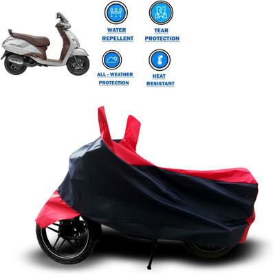 PAGORA Two Wheeler Cover for TVS(Jupiter, Red)