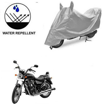 SK AUTO Waterproof Two Wheeler Cover for Royal Enfield(Thunderbird 350, Silver)