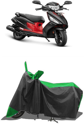SUGASHRI Waterproof Two Wheeler Cover for Hero(Maestro Edge, Green, Black)